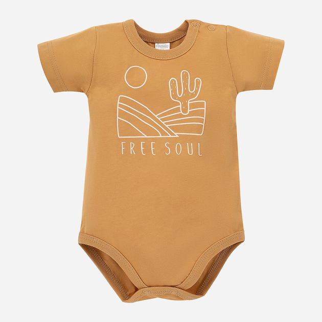 Боді-футболка Pinokio Free Soul 62 см Жовта (5901033284922) - зображення 1