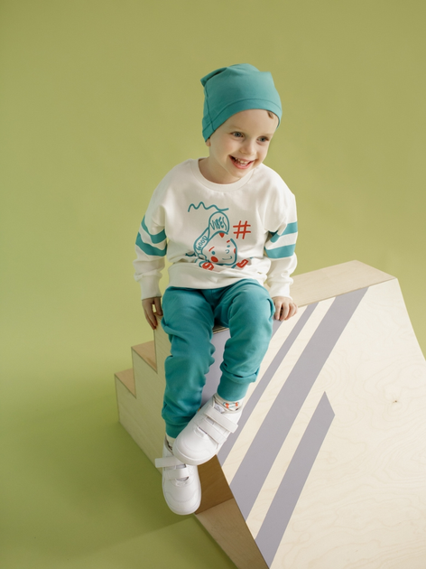 Спортивні штани дитячі Pinokio Orange Flip 98 см Блакитні (5901033308550) - зображення 1