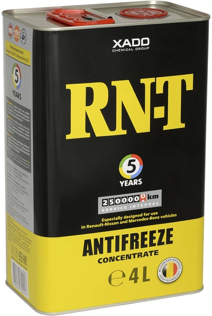 Концентрат антифриза для двигателя XADO Antifreeze RN-T 4 л (ХА 50314) - изображение 4