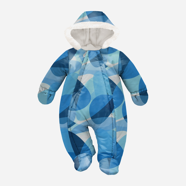 Суцільний комбінезон дитячий зимовий для новонароджених Pinokio Winter Warm Overall 56 см Синій (5901033308994) - зображення 1
