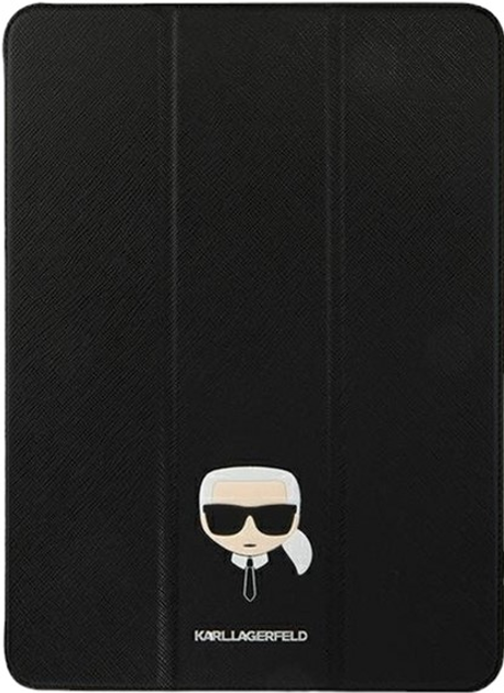Чохол-книжка Karl Lagerfeld Saffiano Karl Head Book KLFC12OKHK для Apple iPad 12.9" Pro 2021 Black (3666339030407) - зображення 1