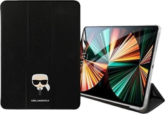 Чохол-книжка Karl Lagerfeld Saffiano Karl Head Book KLFC12OKHK для Apple iPad 12.9" Pro 2021 Black (3666339030407) - зображення 2