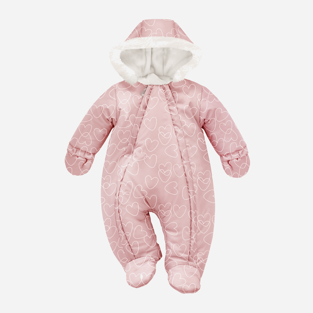 Kombinezon zimowy niemowlęcy Pinokio Winter Warm Overall-1 74 cm Różowy (5901033308901) - obraz 1