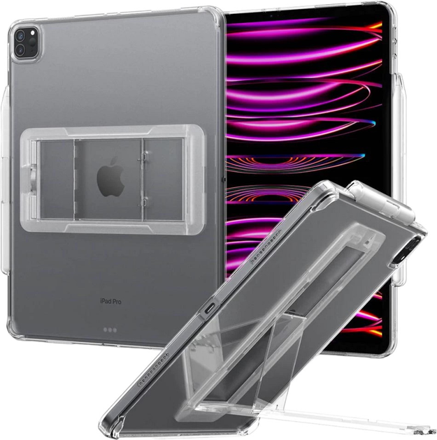 Etui plecki Spigen Air Skin Hybrid S ACS05449 do Apple iPad Pro 12.9" 2021/2022 Krystalicznie czysty (8809811868685) - obraz 1