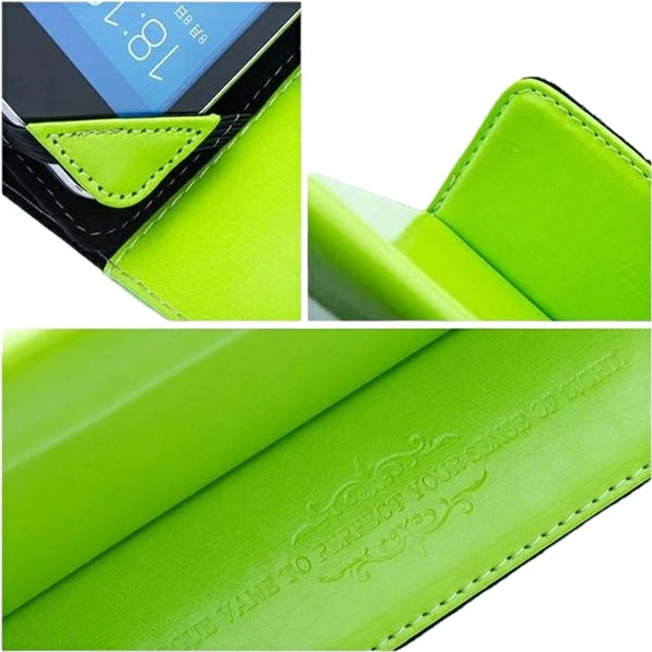 Etui z klapką Blun UNT Universal Book Case with Stand Tablet PC do 7" Limonkowy (5901737261076) - obraz 3