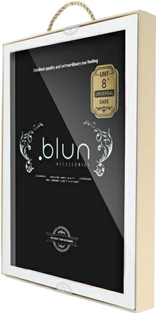 Etui z klapką Blun UNT Universal Book Case with Stand Tablet PC do 7" Czarny (5901737261083) - obraz 2