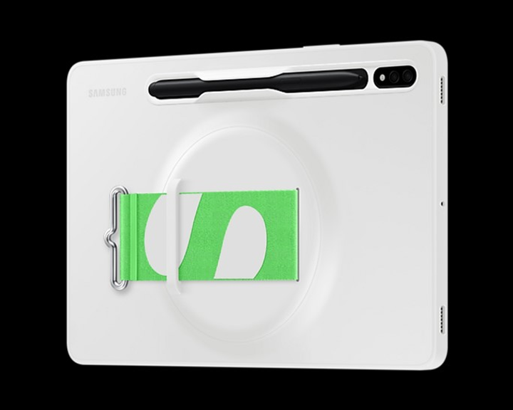 Etui plecki Samsung Strap Cover EF-GX700CW do Galaxy Tab S8 Biały (88060942883390) - obraz 4
