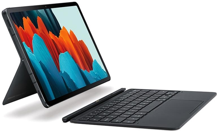 Etui z klawiaturą Samsung Book Cover Keyboard EF-DT870UBEGEU do Galaxy Tab S7/S8 Czarny (8806090591068) - obraz 5