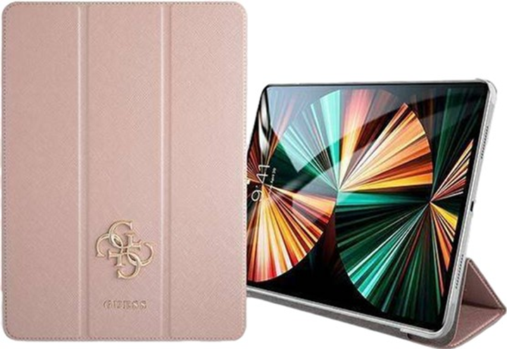 Чохол-книжка Guess Book Cover Saffiano Collection GUIC11PUSASPI для Apple iPad 11" 2021 Pink (3666339016470) - зображення 2