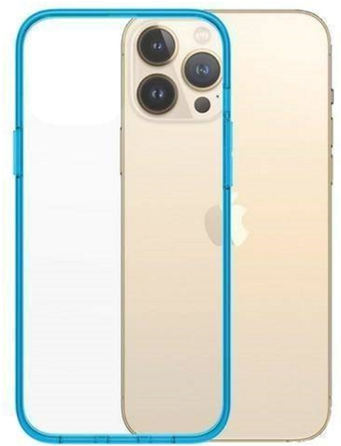 Etui Panzer Glass Clear Case Antibacterial Military grade do Apple iPhone 13 Pro Max Bondi Blue (5711724003417) - obraz 1