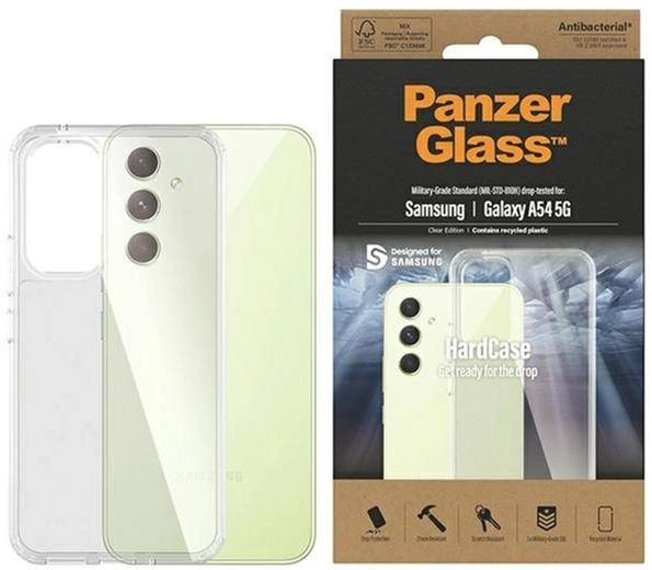 Etui Panzer Glass Antibacterial Military grade do Samsung Galaxy A54 Clear (5711724004452) - obraz 1