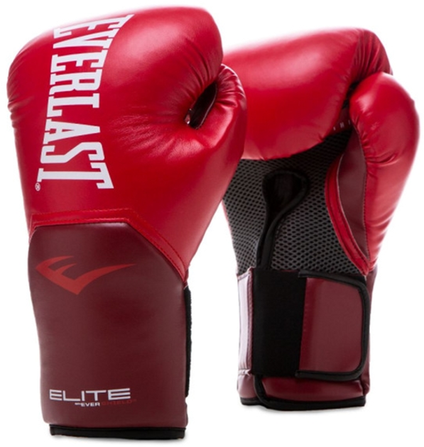 Боксерские перчатки Everlast Elite (870282-70-4) Уни 12 унций Красное ...