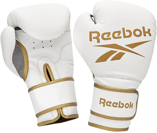 Боксерские перчатки Reebok Boxing Gloves RSCB-12010GD 16 унций Белые/Золотистые (885652021241) - Фото 1 Боксерские перчатки Reebok Boxing Gloves RSCB-12010GD 16 унций Белые/Золотистые (885652021241) - изображение 1