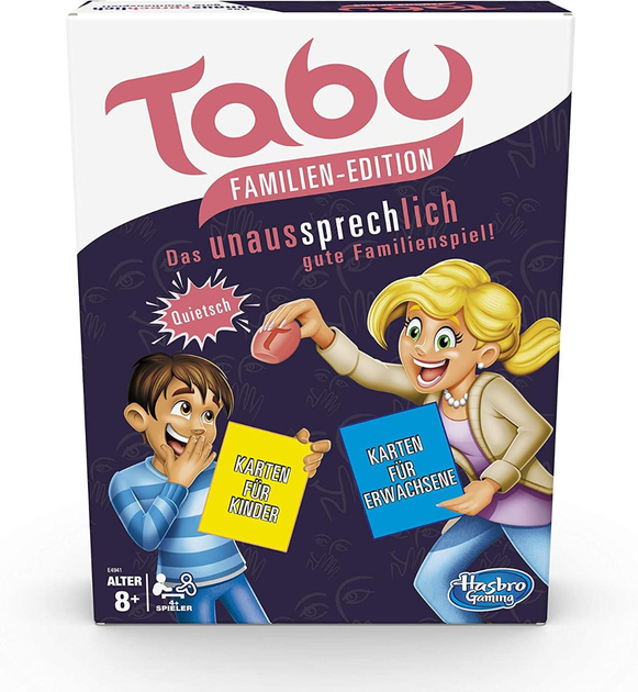 Gra planszowa Hasbro Wyjaśnij słowo Tabu Wersja rodzinna (5010993542598) - obraz 1