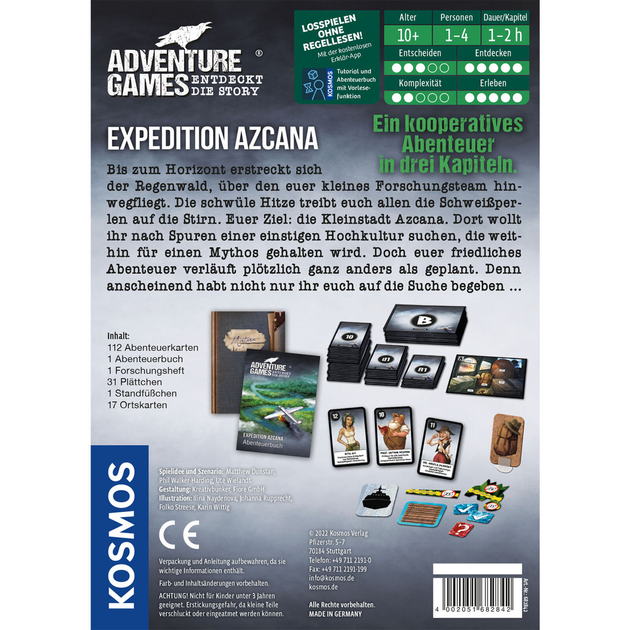 Настільна гра Kosmos Adventure Games Експедиція Азкана (4002051682842) - зображення 2
