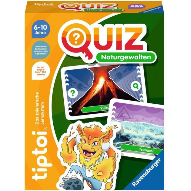 Interaktywna gra planszowa Ravensburger Tiptoi Quiz Siły Natury (4005556001675) - obraz 1