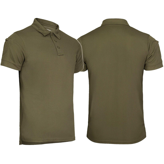 Футболка поло термоактивна MIL-TEC Tactical Polo Quickdry Олива 3XL - зображення 1