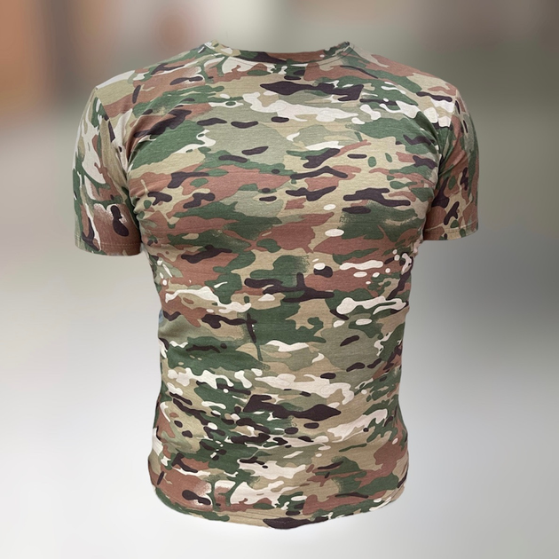 Футболка тактична, Мультикам, розмір L, бавовна (коттон), армійська футболка з коротким рукавом - зображення 1