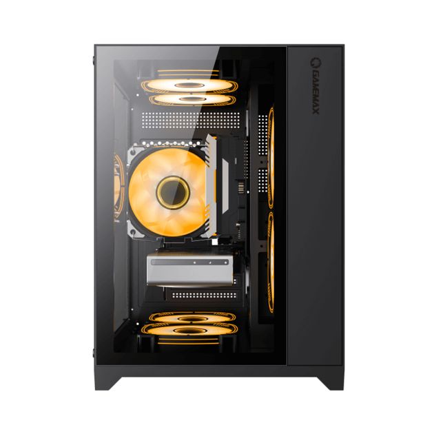 Корпус комп'ютерний GameMax Infinity Mini Black без блока живлення Minitower Чорний - зображення 7