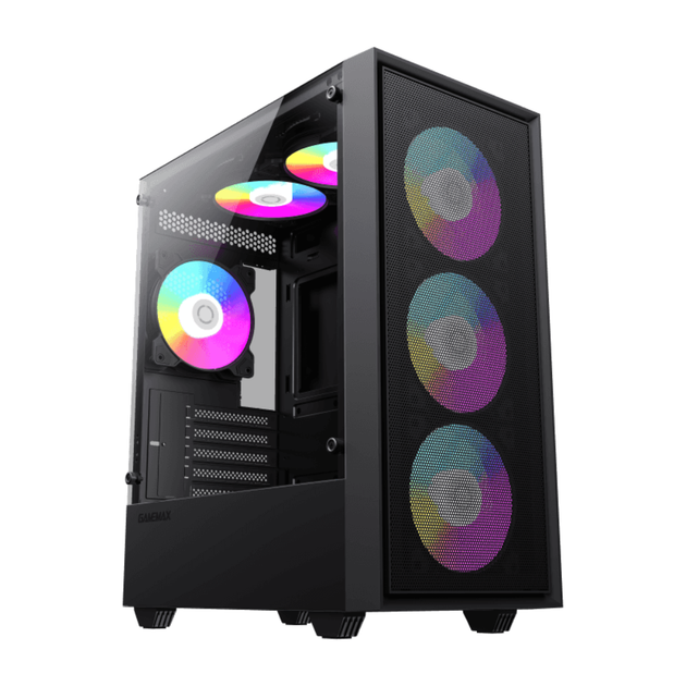Корпус компьютерный GameMax Storm Black без блока питания Minitower Черный - Фото 2 Корпус компьютерный GameMax Storm Black без блока питания Minitower Черный - изображение 2