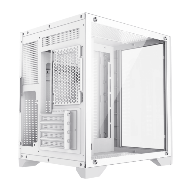 Корпус комп'ютерний GameMax Infinity Mini White без блока живлення Minitower Білий - Фото 3 Корпус комп'ютерний GameMax Infinity Mini White без блока живлення Minitower Білий - зображення 3