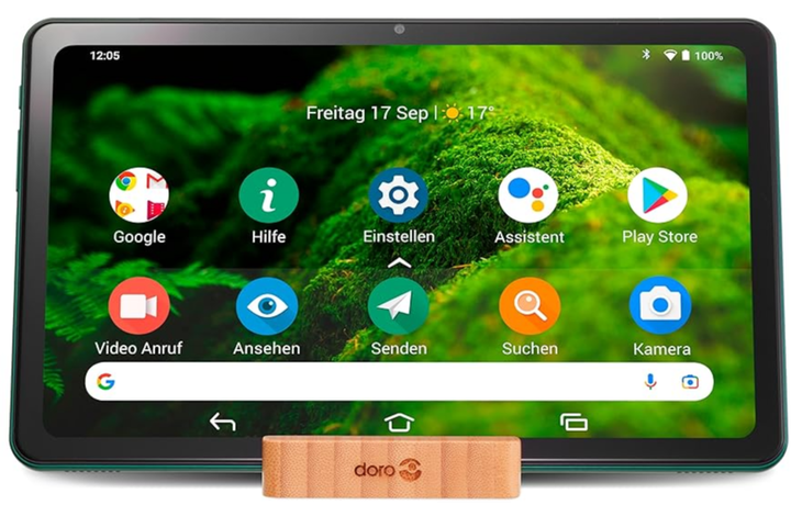 Планшет 10.4" FullHD Doro DTO-0410 4/32Gb 4 ядра Android 12 6000 mAh Чорний - зображення 3