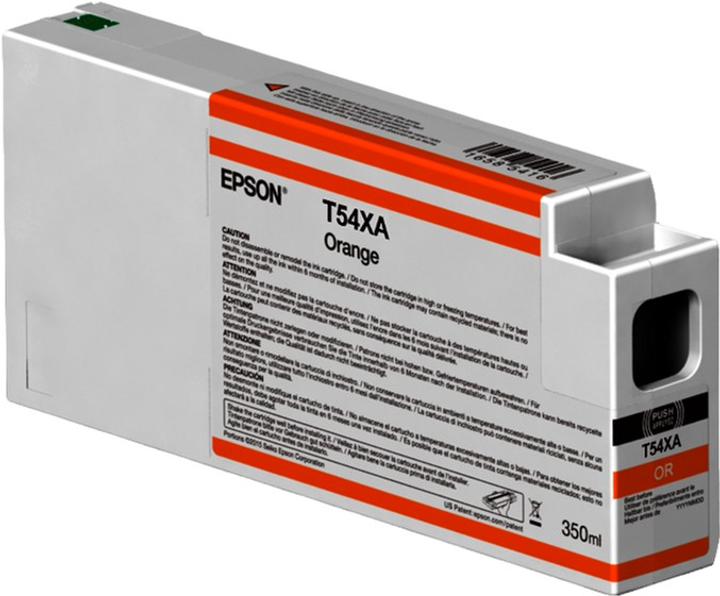 Tusz Epson Singlepack T54XA00 UltraChrome HDX/HD 350 ml Orange (10343976870) - obraz 1