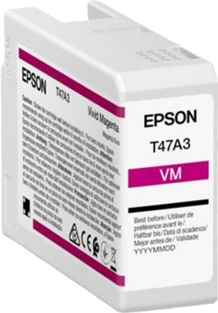 Картридж Epson Singlepack T47A3 UltraChrome Pro 10 50 мл Vivid Magenta (8715946680927) - зображення 1