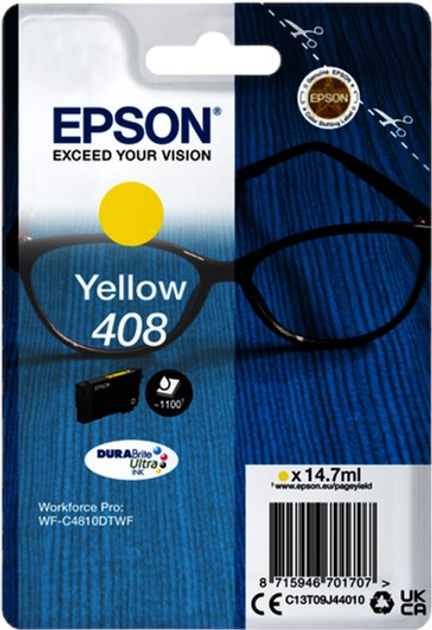Tusz Epson Singlepack DURABrite Ultra Ink 408 Yellow (8715946701707) - obraz 1