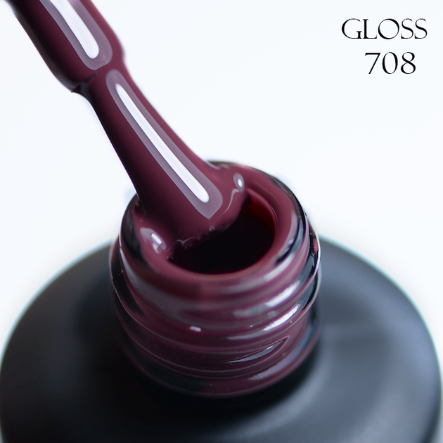 Гель-лак Gloss Company 708 темно-бордовый 11 мл - изображение 2