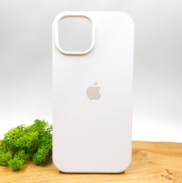 Матовый силиконовый чехол Silicone Case для iPhone 15 Plus White – фото ...