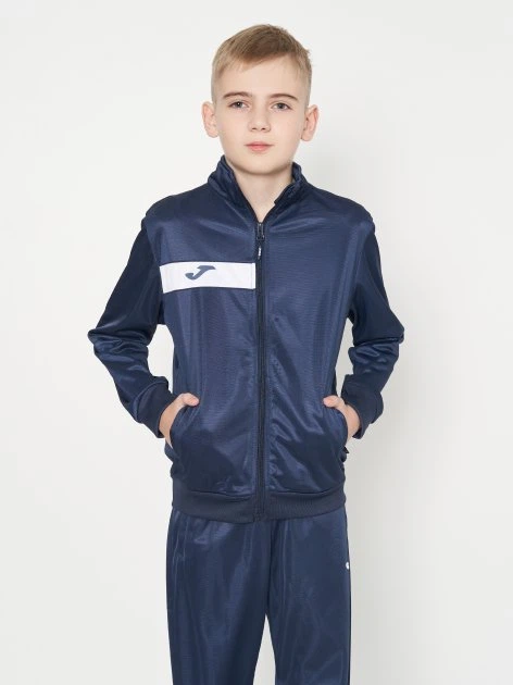 Спортивный детский костюм Joma Columbus Темно-синий 141-152 см (102742.331) - Фото 4 Спортивный детский костюм Joma Columbus Темно-синий 141-152 см (102742.331) - изображение 4