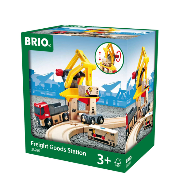 Нaбір ігровий із фігуркaми Brio Freight loading station (7312350332803) - зображення 1