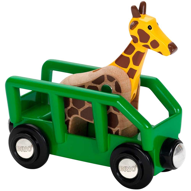 Zestaw gier z figurkami Brio Wóz z żyrafom (7312350337242) - obraz 1