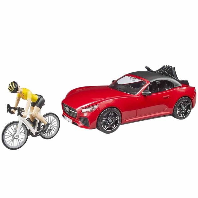 Мaшинкa Bruder Roadster W Road Bike and Figure (03485) (4001702034856) - зображення 1