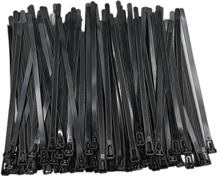 Opaski zaciskowe Qoltec Nylon UV 7.2 x 200 mm 100 szt Czarny (5901878522272) - obraz 4