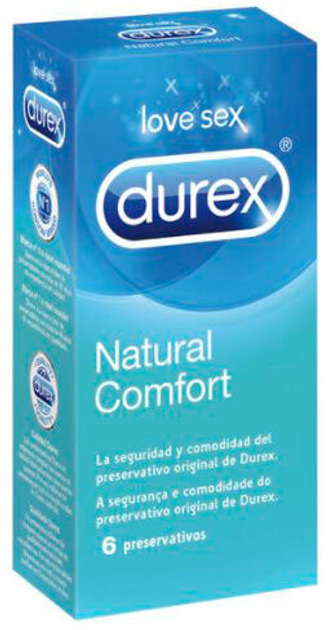 Prezerwatywy Durex Condoms Natural Comfort 6 szt. (5010232961944) - obraz 1