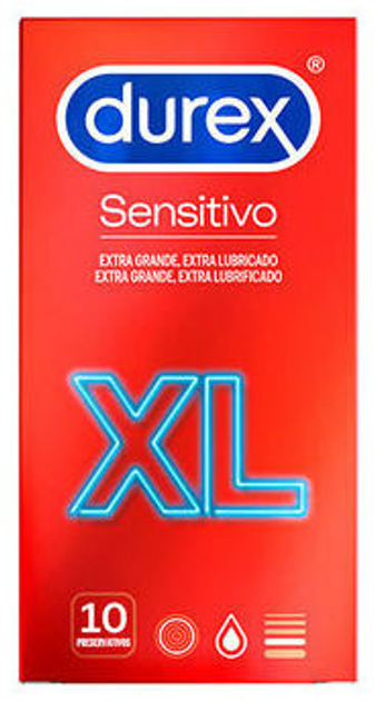 Prezerwatywy Durex Sensitive Soft Sensitive Xl 10 szt. (8428076000410) - obraz 1