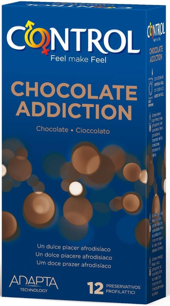 Prezerwatywy Control Adapta Chocolate Addiction 12 szt. (8411134140586) - obraz 1