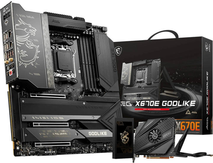 Płyta główna MSI MEG X670E GODLIKE (sAM5, AMD X670, PCI-Ex16) (4711377010122) - Zdjęcie 5 Płyta główna MSI MEG X670E GODLIKE (sAM5, AMD X670, PCI-Ex16) (4711377010122) - obraz 5