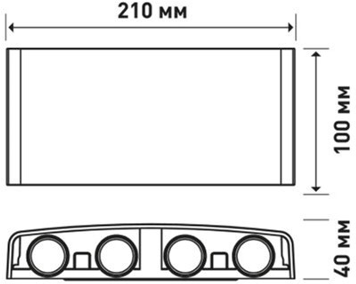 Светильник светодиодный MAXUS MWL 8W 3CCT IP65 BL Square 800 Lm (1-MWL-8W-BLS) - изображение 5