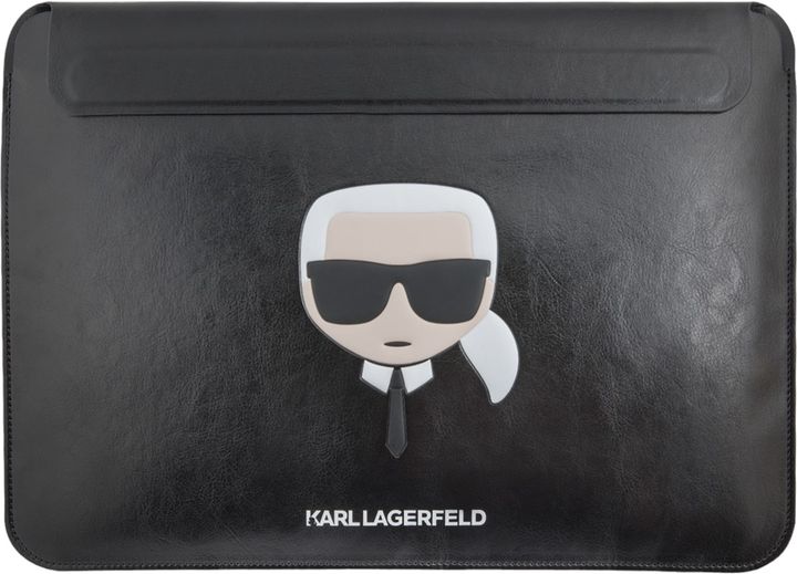 Чохол для ноутбука Karl Lagerfeld Ikonik Karl`s Head KLCS14KHBK 13/14" Black (3666339040185) - зображення 1