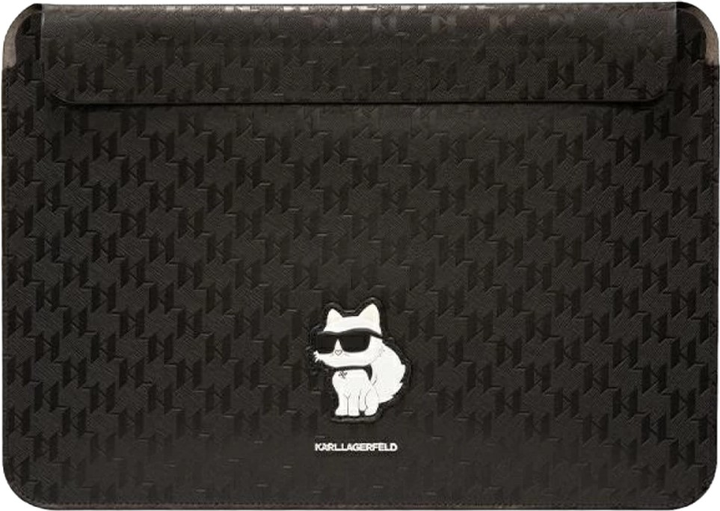 Чохол для ноутбука Karl Lagerfeld Saffiano Monogram Choupette KLCS16SAKHPCK 16" Black (3666339170578) - зображення 1