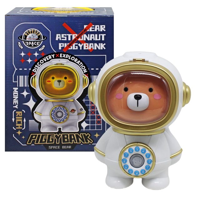 Скарбничка-нічник Ведмедик-космонавт світло музика TIP-TOP TOYS (630 ...