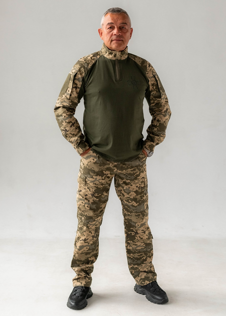 Костюм рубашка убакс и тактические брюки GorLin 58 Пиксель (Т-44Т/Бр32) - изображение 1