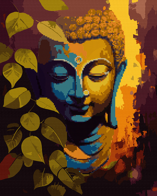 Картина по номерам Santi с алмазной мозаикой Будда 40х50 см (954677 ...