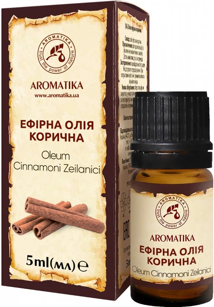 Эфирное масло Ароматика Коричное 5мл (4820031051255) - Фото 1 Эфирное масло Ароматика Коричное 5мл (4820031051255) - изображение 1