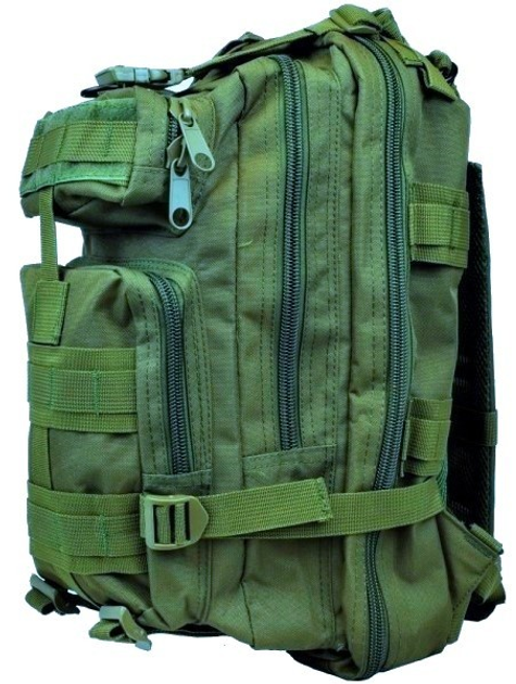 Рюкзак тактический штурмовой армейский Edibazzar S1645415 хаки - изображение 2