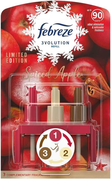 Освіжувач повітря Ambi Pur 3 Volution Spiced Apple refill 3 х 20 мл (8001090811394) - зображення 1