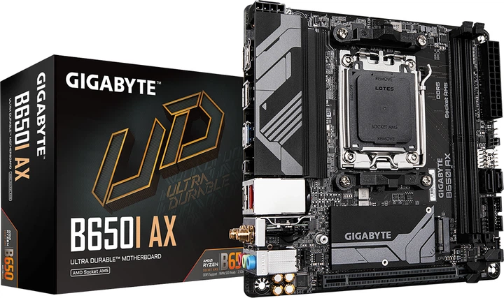 Материнская плата Gigabyte B650I AX (sAM5, AMD B650, PCI